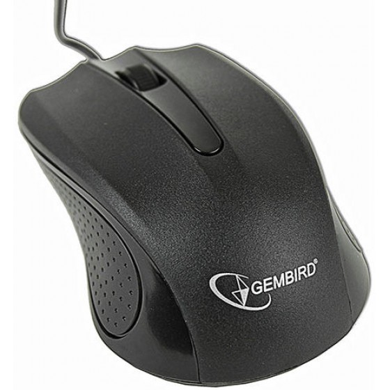 GEMBIRD OPTICAL MOUSE USB BLACK MUS-101-BLK - (8716309080651)