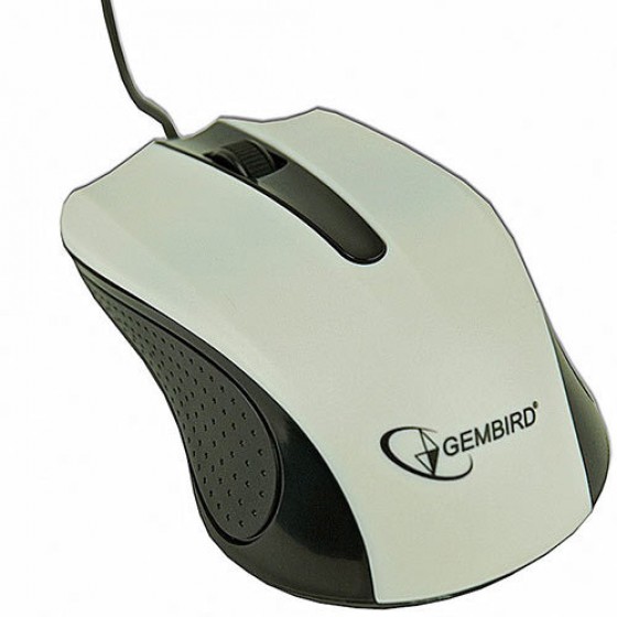 GEMBIRD OPTICAL MOUSE USB WHITE MUS-101-WHT - (8716309080668)