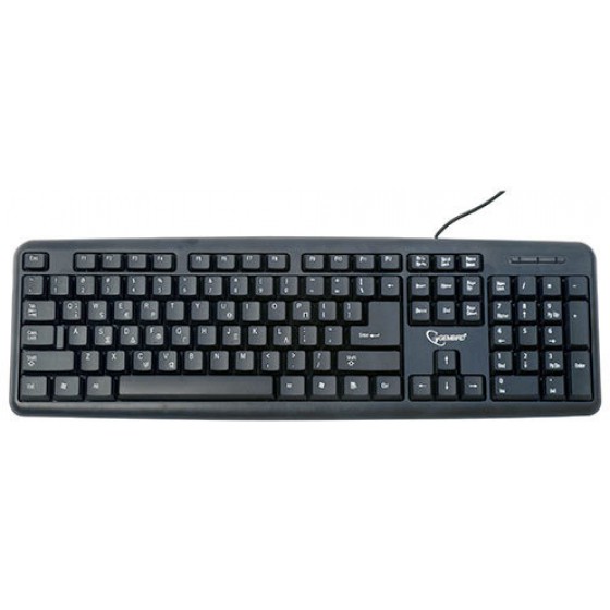 GEMBIRD STANDARD KEYBOARD USB GREEK LAYOUT BLACK - (8716309090230)