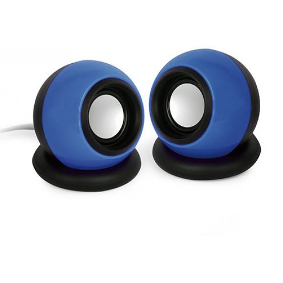 GEMBIRD STEREO SPEAKER SPHERE 3,5MM JACK BLACK BLUE SPK-AC-B - (8716309089722)