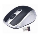 GEMBIRD WIRELESS OPTICAL MOUSE SILVER BLACK - (8716309080163)