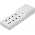 PLATINET FAMILY CHARGER 8-PORT USB 10A WHITE - (5907595426541)