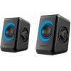 SONIC GEARS USB POWERED QUAD BASS SPEAKERS 2,0 BLACK TURQUILA - (8886411908034)
