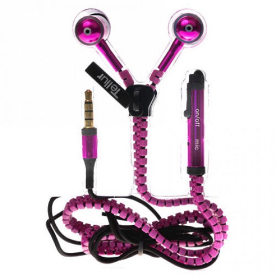 TELLUR IN-EAR HANDFREE ZIP LINE FANTASY PINK - (8355871620713)