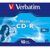 VERBATIM CD-R MUSIC 10PK J.C - (023942433651)