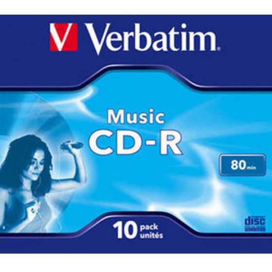 VERBATIM CD-R MUSIC 10PK J.C - (023942433651)