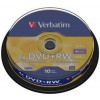 VERBATIM DVD+RW 4X 4,7GB 10PACK SPIND - (0023942434887)