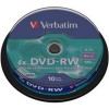VERBATIM DVD-RW 4X 4,7GB 10 PACK SPIND - (023942435525)