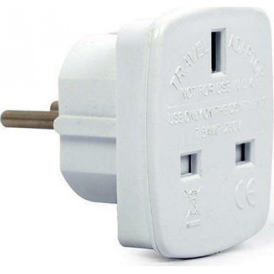 CABLEXPERT AC POWER ADAPTER UK SOCKET TO EU SCHUKO PLUG 7,5A - (8716309079358)