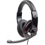 GEMBIRD USB STEREO HEADSET GLOSSY BLACK - (8716309077248)