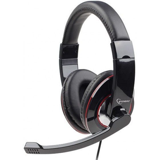 GEMBIRD USB STEREO HEADSET GLOSSY BLACK - (8716309077248)