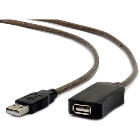 CABLEXPERT ACTIVE USB EXTENSION CABLE BLACK 10M - (8716309083690)