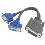 POWERTECH ������� ��� DMS-59 (M) �� 2X VGA (F), 0.2M