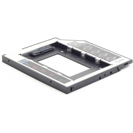GEMBIRD SLIM MOUNTING FRAME FOR 2,5 DRIVE TO 5,25 BAY FOR DRIVE UP TO 12MM - (8716309086912)