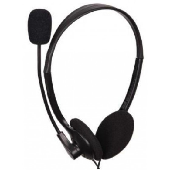 GEMBIRD STEREO HEADSET WITH VOLUME CONTROL BLACK - (8716309080330)