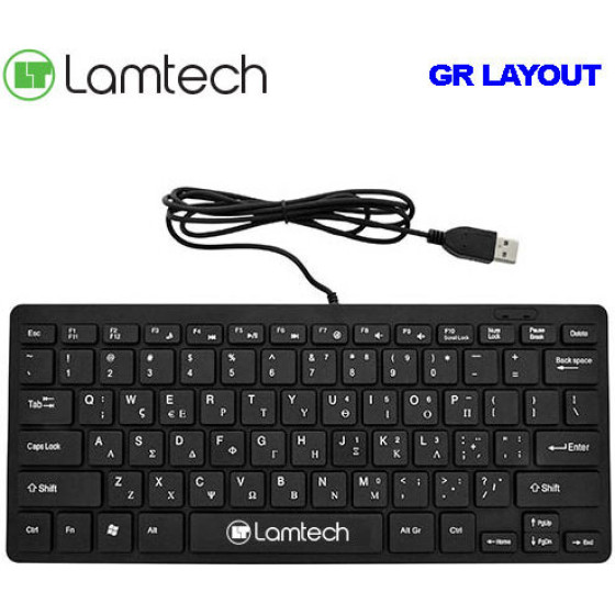 LAMTECH USB MINI KEYBOARD BLACK LAM081710 GR - (9982016081710)