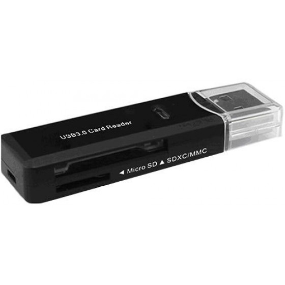 LAMTECH USB 3.0 CARD READER BLACK - (9982016040816)