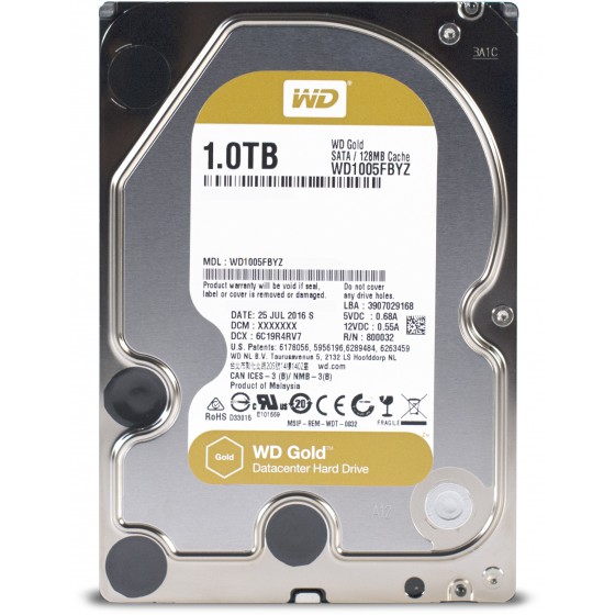 ������ WD 1TB SATA3 128 GOLD WD1005FBYZ