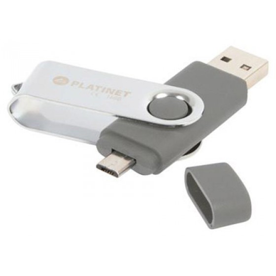 PLATINET 16GB + MICROUSB ANDROID PENDRIVE USB 2.0 TX-DEPO - (5907595419932)
