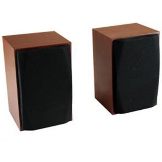 MEDIATECH WOOD-X STEREO SPEAKERS 10W RMS USB POWERED WOODEN CASES