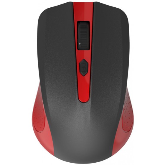 POWERTECH WIRELESS MOUSE, ������, 1600 DPI, RED - (PT-399)