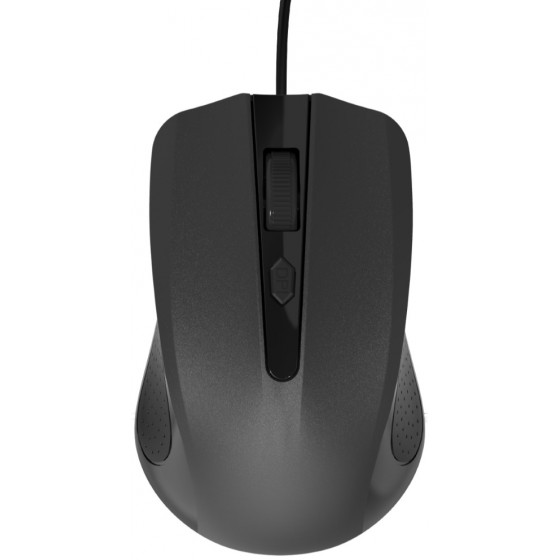 POWERTECH WIRED MOUSE, ������, 1200 DPI, BLACK - (PT-394)