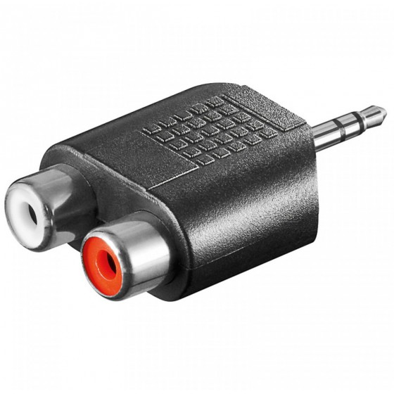 ADAPTOR STEREO 3.5MM �� 2 RCA ���.