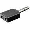 ADAPTOR STEREO 6.35MM / 2X STEREO 6.35MM ���