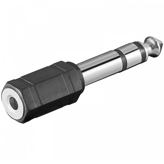 ADAPTOR STEREO 6.35MM �� STEREO 3.5MM ���.