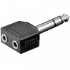 ADAPTOR STEREO 6.5MM �� 2 STEREO 3.5MM ���.