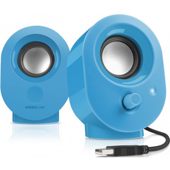 SPEEDLINK SNAPPY STEREO SPEAKERS BLUE - (SL-8001-BE)