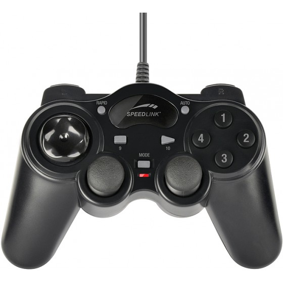 SPEEDLINK THUNDERSTRIKE GAMEPAD USB BLACK - (SL-6515-BK)