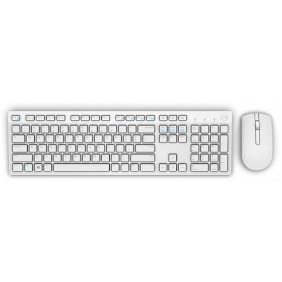 DESKTOP KIT DELL KM636 - US INTERNATIONAL (QWERTY) - WHITE - (580-ADGF)