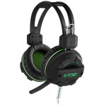 NOD G-HDS-002 GAMING HEADSET BLACK RUBBER WITH GREEN LED