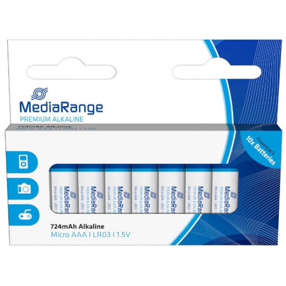 �������� �������� MEDIARANGE PREMIUM AAA 1.5V (LR3) (10 PACK) - (MRBAT102)