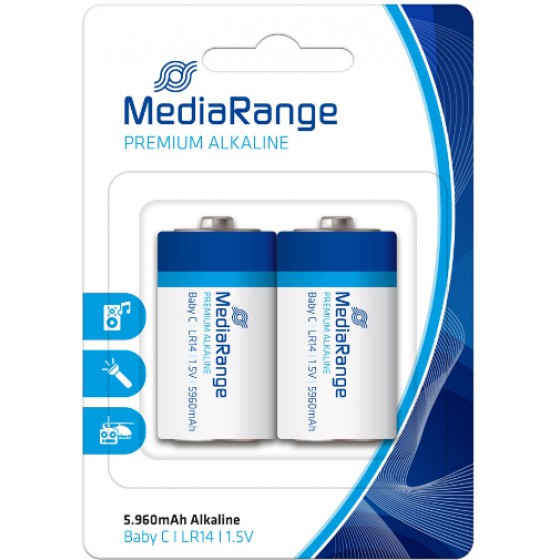 �������� �������� MEDIARANGE PREMIUM C 1.5V (LR14) (2 PACK) - (MRBAT108)