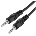������� MEDIARANGE AUDIO JACK PLUG 3.5MM/JACK PLUG 3.5MM 1.0M BLACK - (MRCS140)