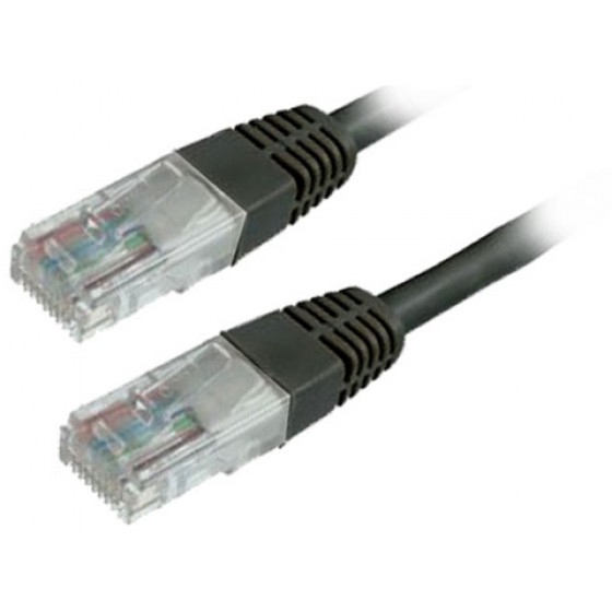 ������� MEDIARANGE NETWORK UTP CAT 6 RJ45/RJ45 1.0M BLACK - (MRCS119)