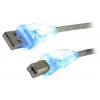 ������� MEDIARANGE USB 2.0 AM/BM 1.8M WITH BLUE LEDS - (MRCS109)