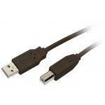 ������� MEDIARANGE USB 2.0 AM/BM 3.0M BLACK - (MRCS103)