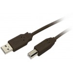 ������� MEDIARANGE USB 2.0 AM/BM 5.0M BLACK - (MRCS102)