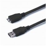 ������� MEDIARANGE USB 3.0 A PLUG/MICRO-USB 3.0 B PLUG 1.0M BLACK - (MRCS153)
