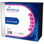 MEDIARANGE CD-R 80 700MB 52X SLIMCASE PACK X 10 (MR205)