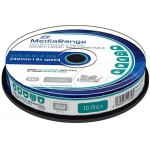 MEDIARANGE DVD+R DUAL LAYER 240 8.5GB 8X INKJET FULLSURFACE PRINTABLE CAKE BOX X 10 (MR468)