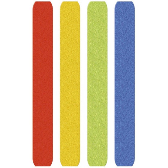 MEDIARANGE HOOK AND LOOP CABLE TIES 16X215MM ASSORTED COLOURS (5) - (MRCS302)