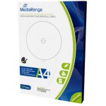 MEDIARANGE LABELS FOR CD/DVD/BD 15-118MM MATTE (100 PACK) - (MRINK130)