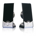 MEDIARANGE MULTIMEDIA DESKTOP SPEAKER (BLACK/SILVER) - (MROS351)