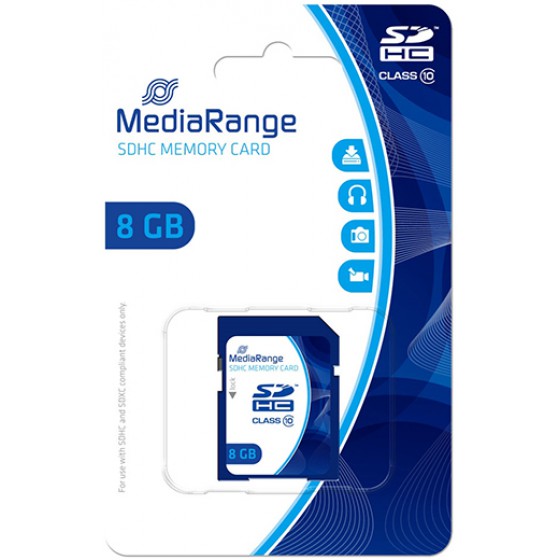 MEDIARANGE SDHC CLASS 10 8GB - (MR962)