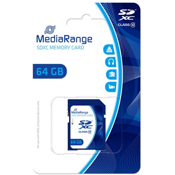 MEDIARANGE SDXC CLASS 10 64GB - (MR965)