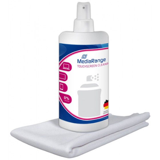 MEDIARANGE TOUCHSCREEN CLEANING SPRAY WITH MICROFIBRE CLOTH 30 ML - (MR723)